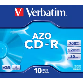 Verbatim CD-R AZO Crystal 700 MB 52x 10 szt.