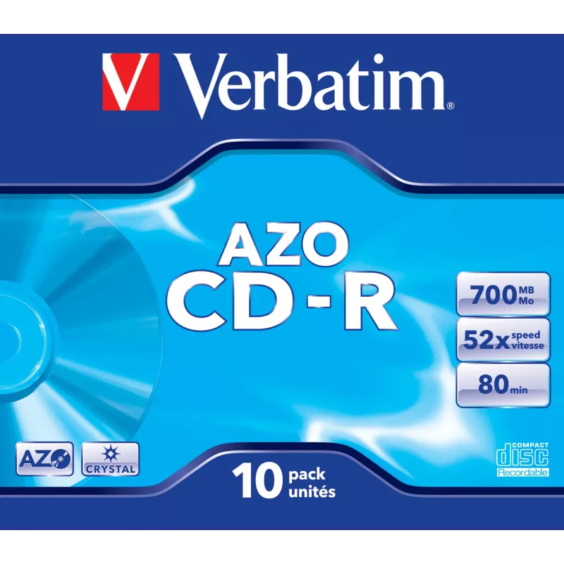 Verbatim CD-R AZO Crystal 700 MB 52x 10 szt.