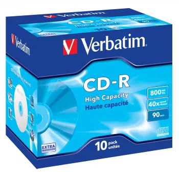 Verbatim CD-R Wysoka pojemność 800 MB 40x 10 szt.