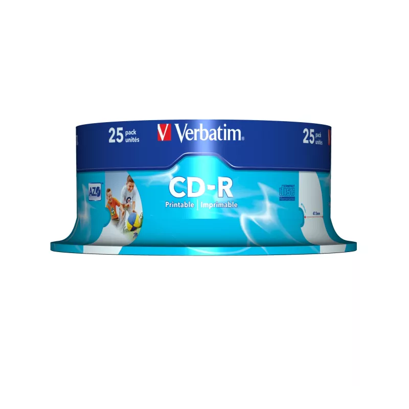 Verbatim CD-R AZO Wide Inkjet Printable 700 MB 52x 25 szt.