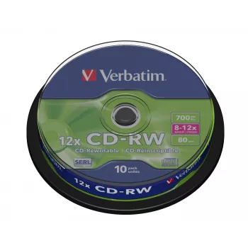 Verbatim CD-RW 12x 700 MB 10 szt.