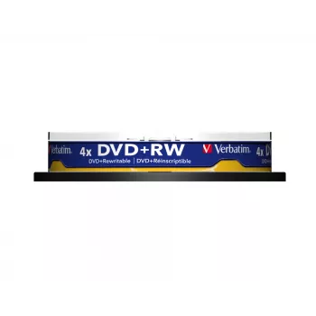 Verbatim DVD+RW Matowe Srebrne 4,7 GB 10 szt.