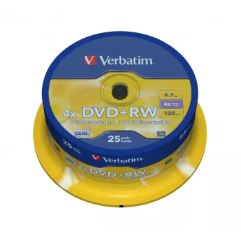 Verbatim DVD+RW Matt srebrny 4.7 GB 25 szt.