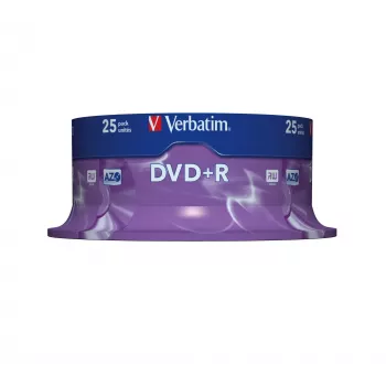 Verbatim VB-DPR47S2A, DVD+R, 120 mm, Wrzeciono, 25 szt., 4,7 GB