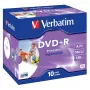 Verbatim DVD+R Wide Inkjet Printable ID Brand, DVD+R, 120 mm, Printable, Jewel case, 10 szt., 4.7 GB