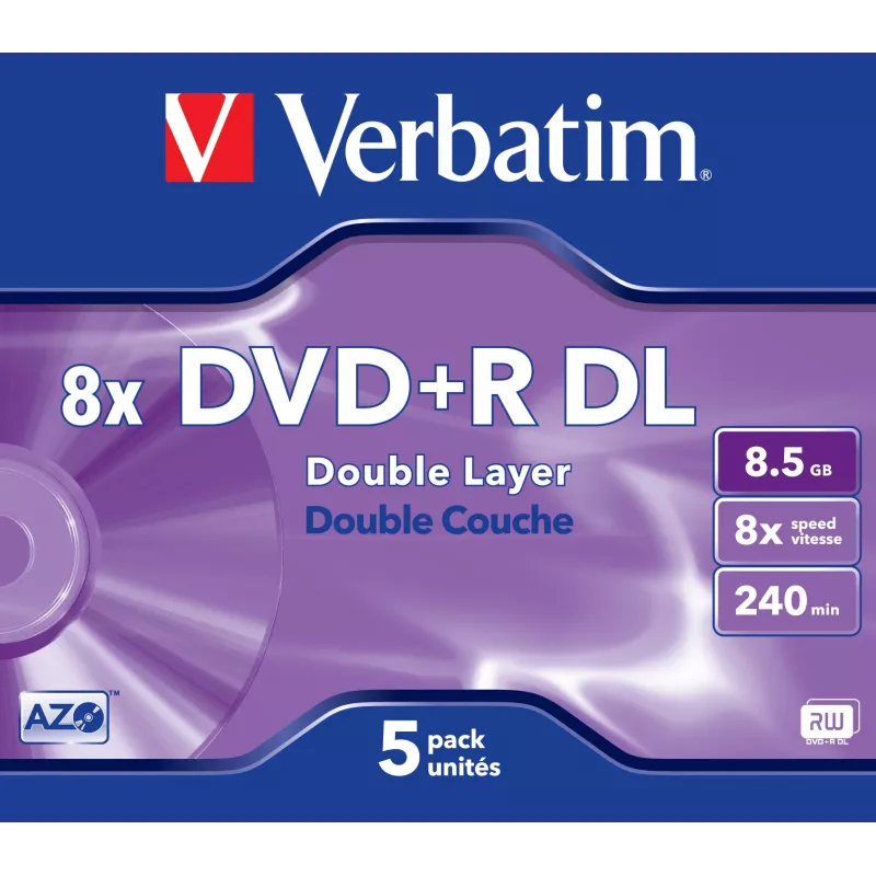 DVD+R DL Verbatim VB-DPD55JC 8.5 GB 5 szt.