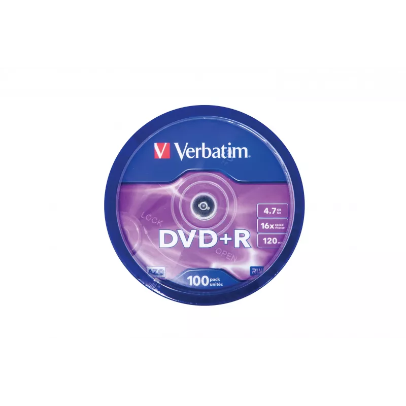 Verbatim DVD+R Matt srebrny 4.7 GB 100 szt.