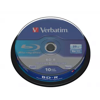 Verbatim BD-R SL 25GB 6 x 10 zestaw Spindle 10 szt.