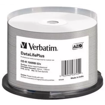 Verbatim CD-R 52x DataLifePlus 700 MB 50 szt.