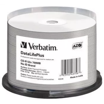 Verbatim CD-R 52x DataLifePlus 700 MB 50 szt.