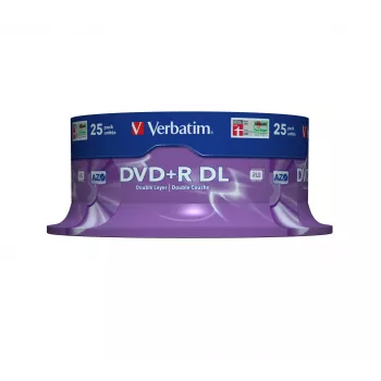 Verbatim DVD+R Double Layer 8x Matt srebrny 25pk Spindle