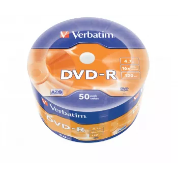 Verbatim DVD-R Matt srebrny 50 Pack Wrap Spindle