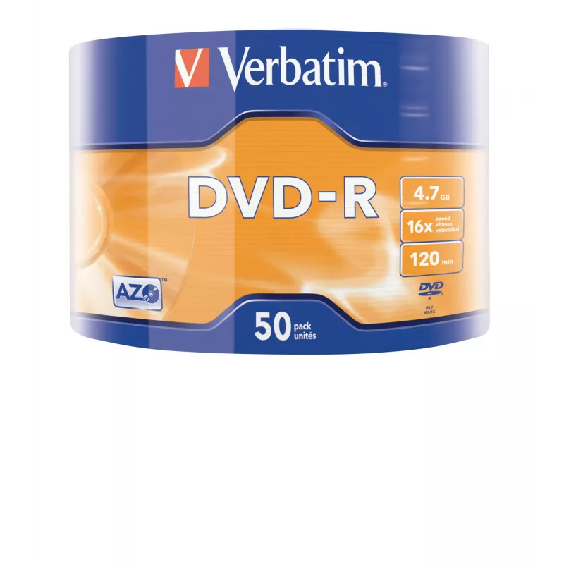 Verbatim DVD-R Matt srebrny 50 Pack Wrap Spindle