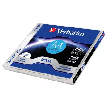 Verbatim MDISC Lifetime archiwalny BDXL 100 GB - pojedyncza płyta, 100 GB, BDXL, Jewelcase, 1 szt.