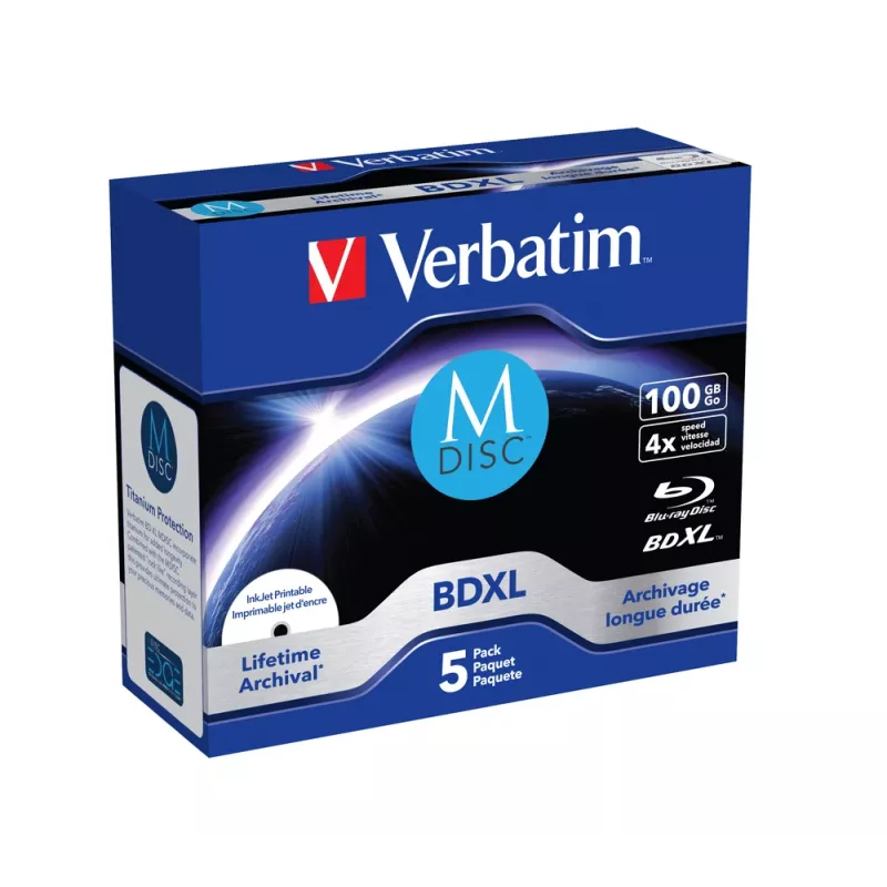 BDXL Verbatim MDISC Lifetime archiwalna 100 GB pojedyncza płyta
