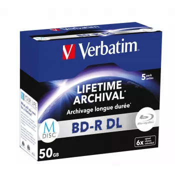 BD-R DL Verbatim MDISC 50 GB 5 szt. 6x prędkość zapisu