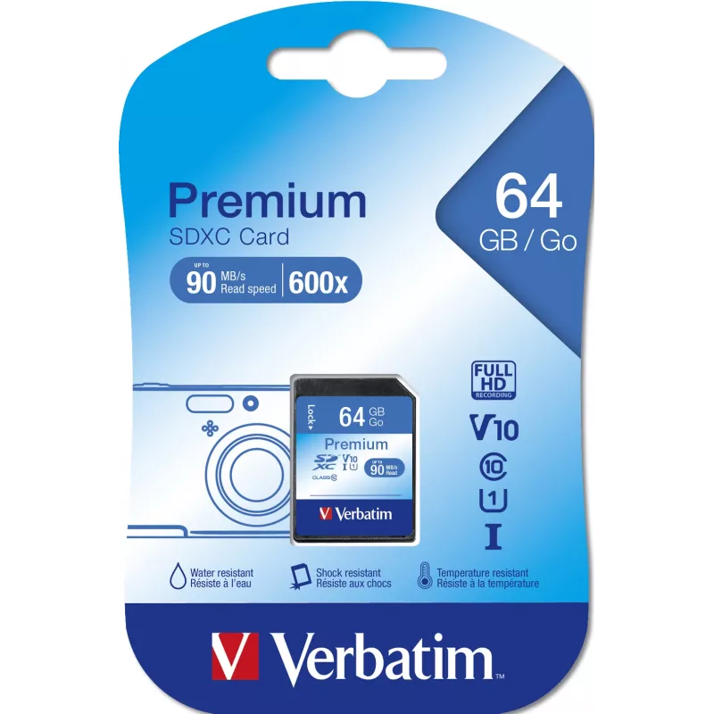 Pamięć flash Verbatim 64 GB SDXC VB-SDXC10