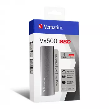 Verbatim Vx500 1 TB USB Type-C 3.2 Gen 2 (3.1 Gen 2) srebrny