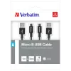 Verbatim 48875 kabel USB USB 3.2 Gen 1 (3.1 Gen 1) 1 m Micro-USB A USB A Czarny
