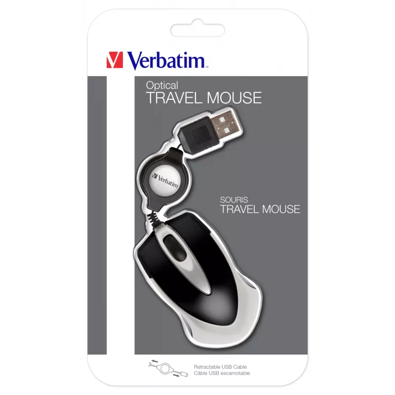 Mysz Verbatim Go Mini Optical Travel USB Type-A