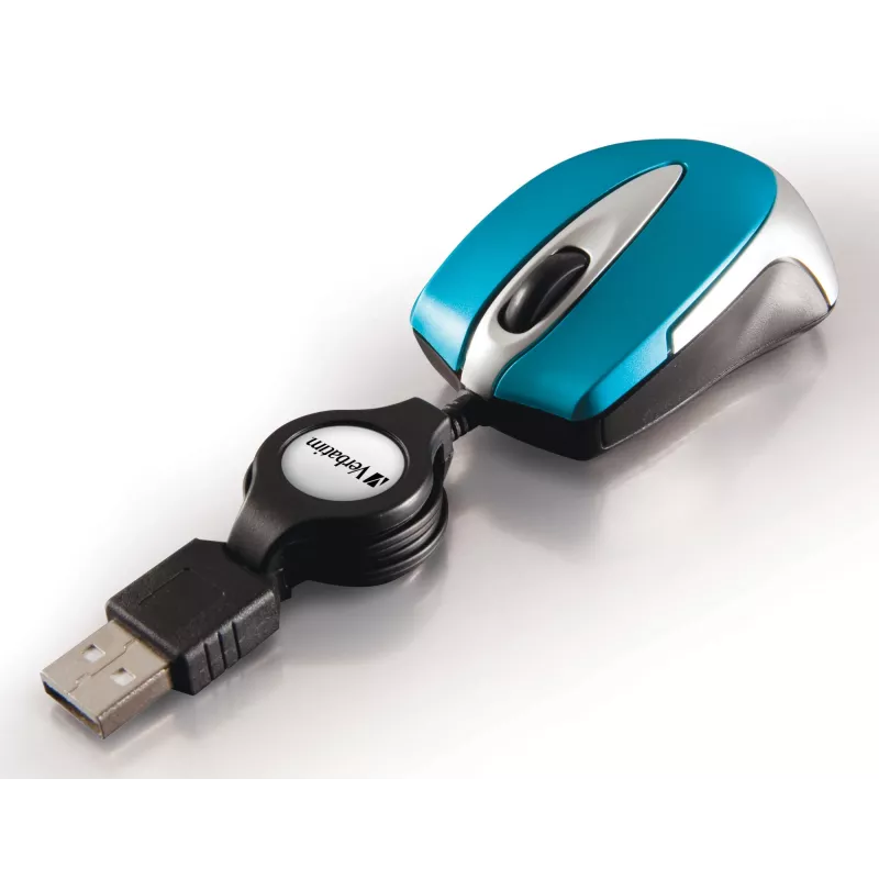 Mysz Verbatim Go Mini biurowa symetryczna USB typu A optyczna 1000 DPI