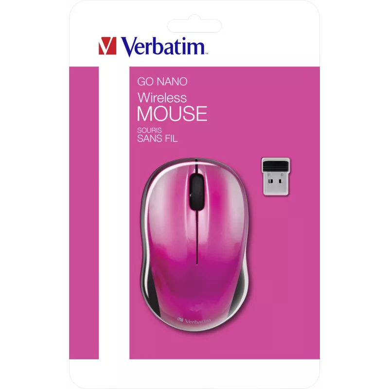 Mysz Verbatim Go Nano biurowa RF Wireless 1600 DPI