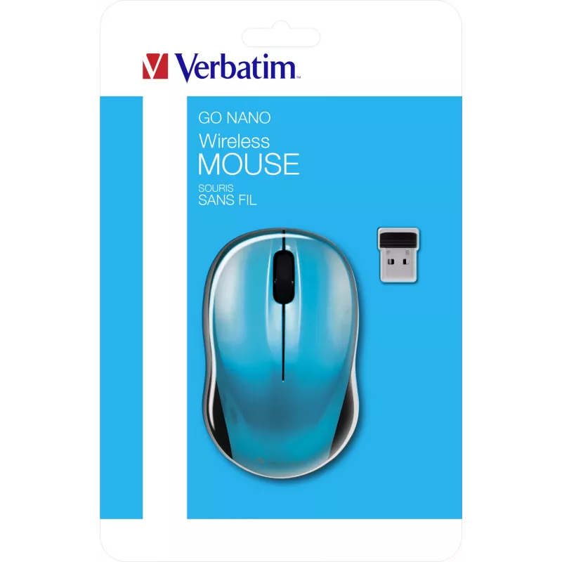 Mysz Verbatim Go Nano symetryczna RF Wireless 1600 DPI