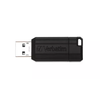 Verbatim PinStripe - Pamięć USB 64 GB - Czarny, 64 GB, USB Typ-A, 2.0, 10 MB/s, Wsuwana, Czarny