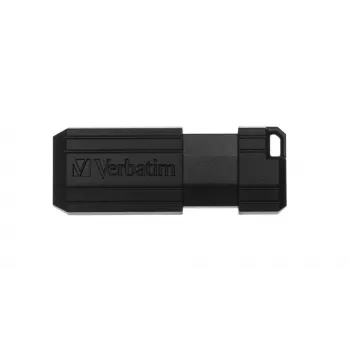 Verbatim PinStripe - Pamięć USB 64 GB - Czarny, 64 GB, USB Typ-A, 2.0, 10 MB/s, Wsuwana, Czarny