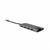 Verbatim 49142 stacja dokująca/replikator portów do laptopa USB 3.2 Gen 1 (3.1 Gen 1) Type-C Czarny, Srebrny