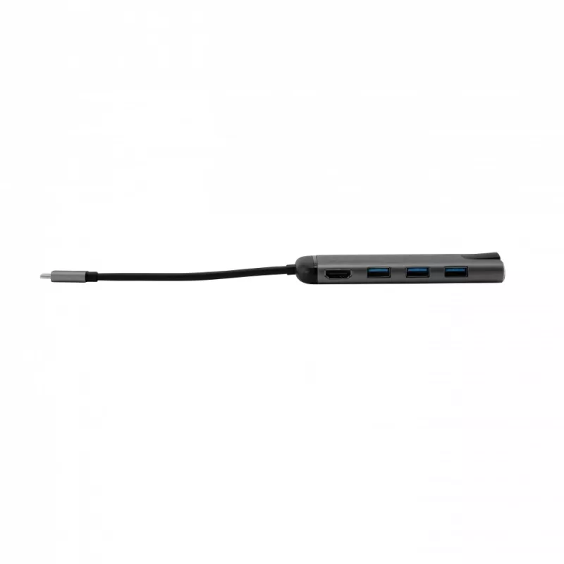 Verbatim 49142 stacja dokująca/replikator portów do laptopa USB 3.2 Gen 1 (3.1 Gen 1) Type-C Czarny, Srebrny