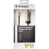 Verbatim 49144 adapter kabla wideo 1,5 m USB Type-C HDMI Czarny, Srebrny