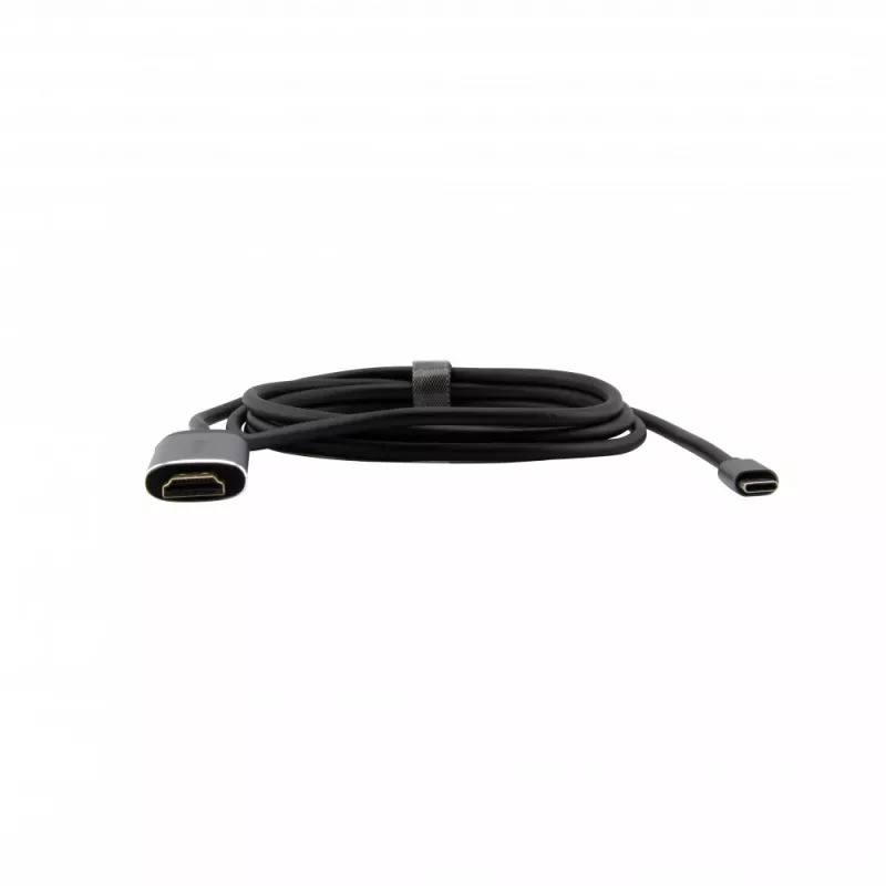 Verbatim 49144 adapter kabla wideo 1,5 m USB Type-C HDMI Czarny, Srebrny
