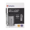 Verbatim 49146 stacja dokująca/replikator portów USB 3.2 Gen 1 (3.1 Gen 1) Type-C Czarny, Srebrny