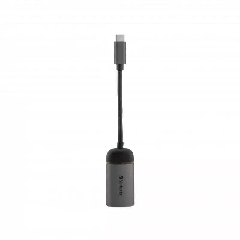 Verbatim 49146 stacja dokująca/replikator portów USB 3.2 Gen 1 (3.1 Gen 1) Type-C Czarny, Srebrny