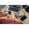 Verbatim USB-C Multiport Hub Czteroportowy koncentrator USB 3.2 Gen 1, USB 3.2 Gen 1 (3.1 Gen 1) Typ-C, USB 3.2 Gen 1 (3.1 Gen 1) Typ-A, 5000 Mbit/s, Szary, Aluminium, Tworzywo sztuczne, 0,15 m