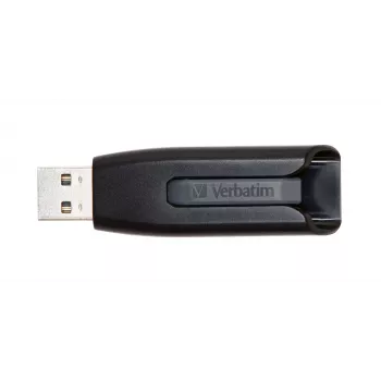 Verbatim V3 - USB 3.0 Drive 64 GB - Czarny, 64 GB, USB Type-A, 3.2 Gen 1 (3.1 Gen 1), Capless, Czarny, szary