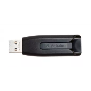 Verbatim V3 - USB 3.0 Drive 128 GB - Czarny, 128 GB, USB Type-A, 3.2 Gen 1 (3.1 Gen 1), 80 MB/s, Slide, Czarny