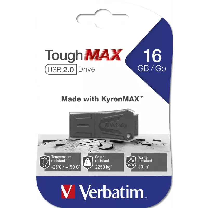 Verbatim ToughMAX - Pamięć USB 16 GB - Czarny