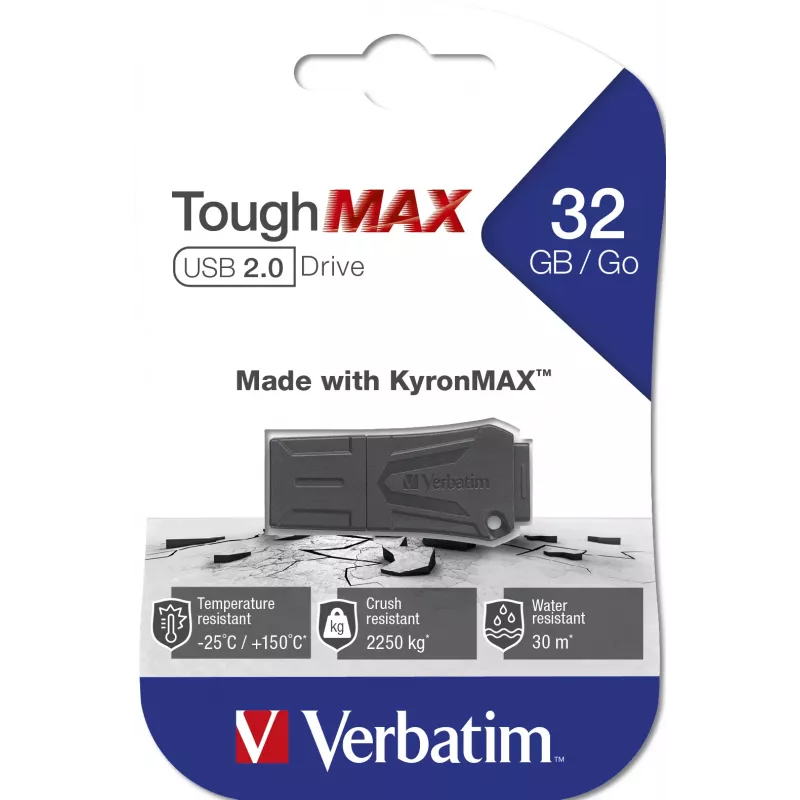 Verbatim ToughMAX - USB Drive 32 GB - Czarny