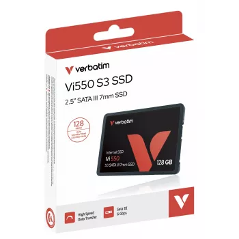 Verbatim Vi550 S3 SSD 128GB, 128 GB, 2.5 cala, 520 MB/s, 6 Gbit/s