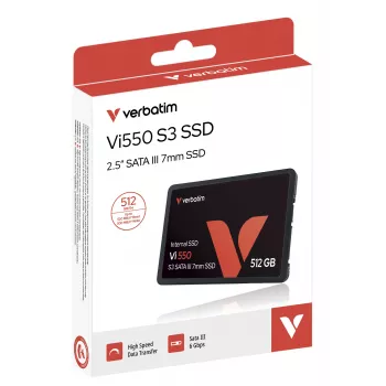 Verbatim Vi550 S3 SSD 512GB, 512 GB, 2.5 cala, 520 MB/s, 6 Gbit/s