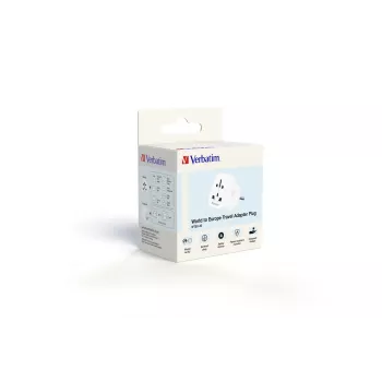 Verbatim World to Europe Adapter WTEU-02 Travel Plug