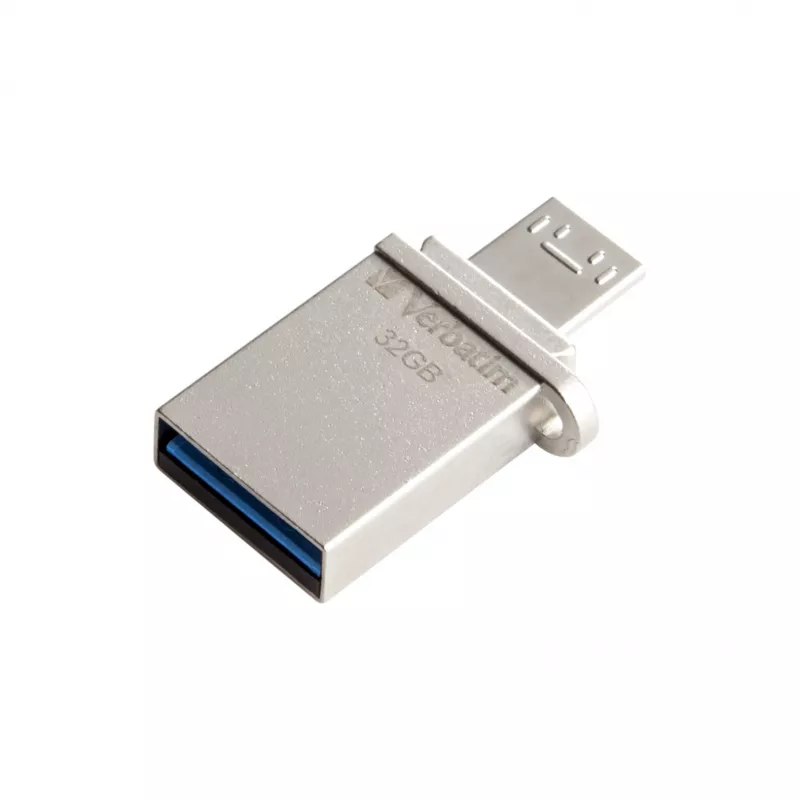 Pamięć USB Verbatim Store 'n' Go OTG Micro 32 GB USB Typ-A / Micro-USB 3.2 Gen 1 (3.1 Gen 1) Srebrny