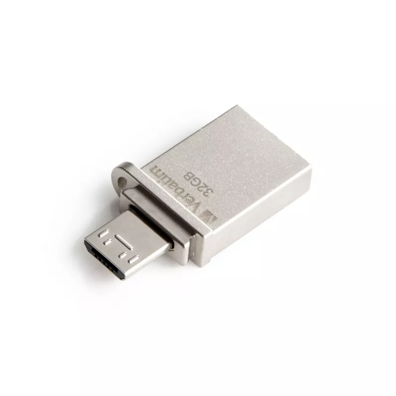 Pamięć USB Verbatim Store 'n' Go OTG Micro 32 GB USB Typ-A / Micro-USB 3.2 Gen 1 (3.1 Gen 1) Srebrny