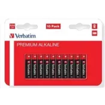 Verbatim AAA baterie alkaliczne, 1,5 V, 10 szt. Verbatim czarny / V49874