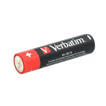 Verbatim AAA 4 Blister zestaw Baterie alkaliczne, Bateria jednorazowa, AAA, Alkaliczna, 1,5 V, 4 szt., Wielokolorowy
