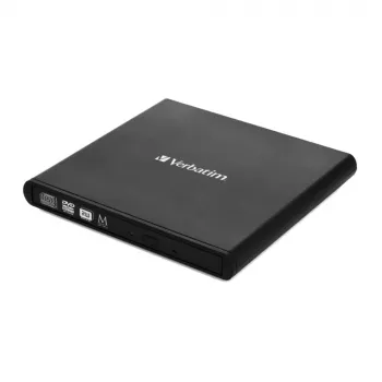 Zewnętrzna nagrywarka CD/DVD Verbatim External Slimline, napęd optyczny DVD±RW, czarny