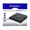 Zewnętrzna nagrywarka CD/DVD Verbatim External Slimline, napęd optyczny DVD±RW, czarny