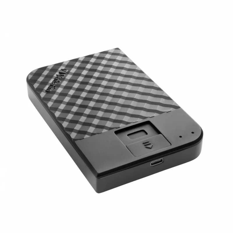Verbatim Fingerprint Secure Portable Hard Drive 2TB, 2 TB, 3.2 Gen 1 (3.1 Gen 1), Czarny